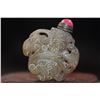 Image 1 : Antique Hand Carved Jade Snuff Bottle