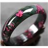 Image 1 : Natural Chinese Jade Floral Bracelet/Bangle