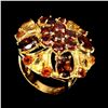 Image 2 : Natural Rich Orange Mozambique Garnet Citrine Ring