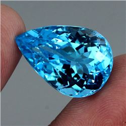 Natural Swiss Blue Topaz 28.21 Carats - FL