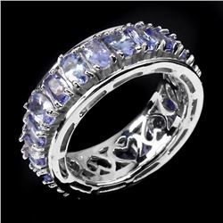 Natural Blue Violet Tanzanite Ring