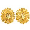 Image 1 : NATURAL AAA ORANGISH YELLOW CITRINE Earrings