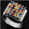 Image 1 : Natural Fancy Sapphire 35 Carats Ring