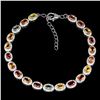 Image 2 : Natural Fancy Multi Color Sapphire Bracelet