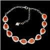 Image 2 : Natural op Rich Orange Fire Opal Bracelet