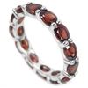 Image 1 : NATURAL AAA DARK ORANGE RED GARNET Ring