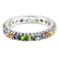 PERIDOT SAPPHIRE TOPAZ IOLITE CITRINE SAPPHIRE Ring