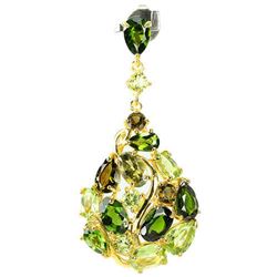 NATURAL CH-DIOPSIDE PERIDOT TOURMALINE Pendant