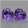 Image 1 : Natural Amethyst Heart Pair 31.90 Carats - VVS