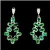 Image 1 : Natural Columbian Emerald 35 Carats Earrings