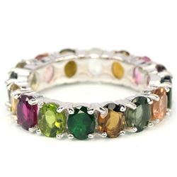 NATURAL MULTI COLOR TOURMALINE Ring