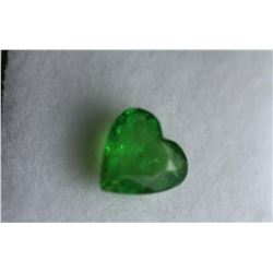 Natural Tsavorite Garnet Heart 2.17 Cts