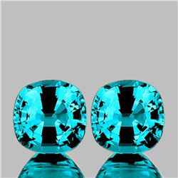 NATURAL PREMIUM INTENSE BLUE ZIRCON PAIR - FL