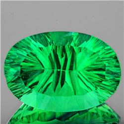 Natural Emerald Green Fluorite 23.97 Ct {Flawless-VVS}