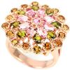 Image 2 : NATURAL MULTI COLOR TOURMALINE Ring
