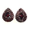 Image 1 : Natural Black Red Mozambique Garnet Earrings