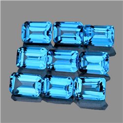 Natural Swiss Blue Topaz 6x4 MM - FL