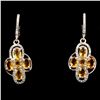 Image 1 : Natural  Yellow Citrine 31 Carats Earrings