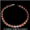 Image 1 : Natural Top Rich Orange Fire Opal Bracelet
