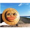Image 1 : West Coast Native Hand Carved Moon Mask 12 Inch
