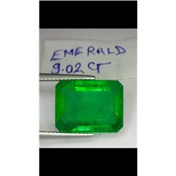 Natural Columbian Green Emerald 9.02 Carats
