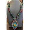 Image 1 : Tibet Natural Stone Tribal Queen Royal Necklace