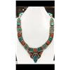 Image 1 : Tibet Hand Made Turquoise & Coral Necklace