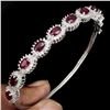 Image 2 : Genuine Top Blood Red Ruby Bangle