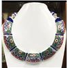 Image 1 : Tibet Hand Made Turquoise, Coral, Lapis Lazuli Necklace