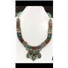 Image 1 : Tibet Hand Made Turquoise & Coral Necklace