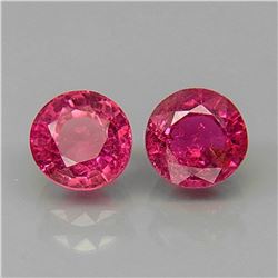 Natural Top Pink Tourmaline Pair 5.5 MM