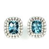 Image 1 : Natural 9x7mm Top London Blue Topaz Earrings