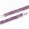 Image 3 : Nalural Pink Raspberry Rhodolite Garnet 106 Ct Bracelet
