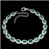 Image 1 : Natural Green Columbian Emerald Bracelet