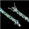 Image 3 : NATURAL AAA RAINBOW OPAL & APATITE Bracelet