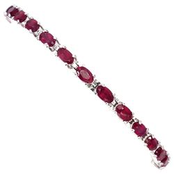 Natural  Top Blood Red Ruby Bracelet