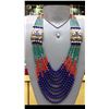 Image 1 : Tibet Natural Stone Tribal Queen Royal Necklace