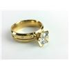 Image 2 : Lab Created Diamond Wedding Band, 14k Gold Plated