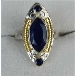 GORGEOUS 5 CT BLUE SAPPHIRE RING