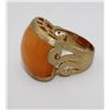Image 2 : QVC 18K BRUSH GOLD CLAD MODERNIST RING