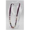 Image 1 : HONORA CULTURED PEARL NECKLACE WITH LEATHER