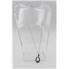 Image 2 : STERLING SILVER NECKLACE WITH RUBY & HERMATITES