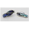Image 2 : (2) FLIP FLOP PENDANTS - .925 & ABALONE SHELL