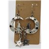 Image 1 : TAXCO MEXICO .925 WOLF & MOON EARRINGS