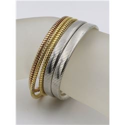 GROUP OF 5 STERLING SILVER BRACELETS