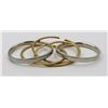 Image 2 : GROUP OF 5 STERLING SILVER BRACELETS