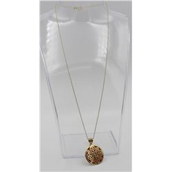STERLING SILVER & 14K NECKLACE