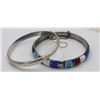 Image 1 : (2) STERLING SILVER BANGLE BRACELETS