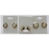 Image 1 : (3) PAIR OF GOLD-TONED .925 HOOP EARRINGS
