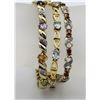 Image 2 : (3) GOLD TONED .925 BRACELETS WITH RHINESTONES